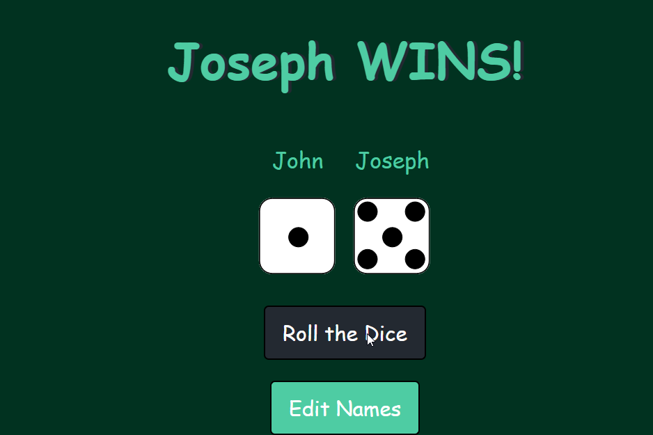 Simple Dice Game in JavaScript Free Source Code SourceCodester